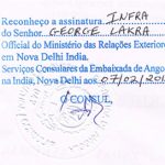 Agreement Attestation for Angola in Daman, Agreement Legalization for Angola , Birth Certificate Attestation for Angola in Daman, Birth Certificate legalization for Angola in Daman, Board of Resolution Attestation for Angola in Daman, certificate Attestation agent for Angola in Daman, Certificate of Origin Attestation for Angola in Daman, Certificate of Origin Legalization for Angola in Daman, Commercial Document Attestation for Angola in Daman, Commercial Document Legalization for Angola in Daman, Degree certificate Attestation for Angola in Daman, Degree Certificate legalization for Angola in Daman, Birth certificate Attestation for Angola , Diploma Certificate Attestation for Angola in Daman, Engineering Certificate Attestation for Angola , Experience Certificate Attestation for Angola in Daman, Export documents Attestation for Angola in Daman, Export documents Legalization for Angola in Daman, Free Sale Certificate Attestation for Angola in Daman, GMP Certificate Attestation for Angola in Daman, HSC Certificate Attestation for Angola in Daman, Invoice Attestation for Angola in Daman, Invoice Legalization for Angola in Daman, marriage certificate Attestation for Angola , Marriage Certificate Attestation for Angola in Daman, Daman issued Marriage Certificate legalization for Angola , Medical Certificate Attestation for Angola , NOC Affidavit Attestation for Angola in Daman, Packing List Attestation for Angola in Daman, Packing List Legalization for Angola in Daman, PCC Attestation for Angola in Daman, POA Attestation for Angola in Daman, Police Clearance Certificate Attestation for Angola in Daman, Power of Attorney Attestation for Angola in Daman, Registration Certificate Attestation for Angola in Daman, SSC certificate Attestation for Angola in Daman, Transfer Certificate Attestation for Angola