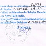 Agreement Attestation for Angola in Godhra, Agreement Legalization for Angola , Birth Certificate Attestation for Angola in Godhra, Birth Certificate legalization for Angola in Godhra, Board of Resolution Attestation for Angola in Godhra, certificate Attestation agent for Angola in Godhra, Certificate of Origin Attestation for Angola in Godhra, Certificate of Origin Legalization for Angola in Godhra, Commercial Document Attestation for Angola in Godhra, Commercial Document Legalization for Angola in Godhra, Degree certificate Attestation for Angola in Godhra, Degree Certificate legalization for Angola in Godhra, Birth certificate Attestation for Angola , Diploma Certificate Attestation for Angola in Godhra, Engineering Certificate Attestation for Angola , Experience Certificate Attestation for Angola in Godhra, Export documents Attestation for Angola in Godhra, Export documents Legalization for Angola in Godhra, Free Sale Certificate Attestation for Angola in Godhra, GMP Certificate Attestation for Angola in Godhra, HSC Certificate Attestation for Angola in Godhra, Invoice Attestation for Angola in Godhra, Invoice Legalization for Angola in Godhra, marriage certificate Attestation for Angola , Marriage Certificate Attestation for Angola in Godhra, Godhra issued Marriage Certificate legalization for Angola , Medical Certificate Attestation for Angola , NOC Affidavit Attestation for Angola in Godhra, Packing List Attestation for Angola in Godhra, Packing List Legalization for Angola in Godhra, PCC Attestation for Angola in Godhra, POA Attestation for Angola in Godhra, Police Clearance Certificate Attestation for Angola in Godhra, Power of Attorney Attestation for Angola in Godhra, Registration Certificate Attestation for Angola in Godhra, SSC certificate Attestation for Angola in Godhra, Transfer Certificate Attestation for Angola