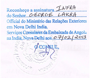 Agreement Attestation for Angola in Vapi, Agreement Legalization for Angola , Birth Certificate Attestation for Angola in Vapi, Birth Certificate legalization for Angola in Vapi, Board of Resolution Attestation for Angola in Vapi, certificate Attestation agent for Angola in Vapi, Certificate of Origin Attestation for Angola in Vapi, Certificate of Origin Legalization for Angola in Vapi, Commercial Document Attestation for Angola in Vapi, Commercial Document Legalization for Angola in Vapi, Degree certificate Attestation for Angola in Vapi, Degree Certificate legalization for Angola in Vapi, Birth certificate Attestation for Angola , Diploma Certificate Attestation for Angola in Vapi, Engineering Certificate Attestation for Angola , Experience Certificate Attestation for Angola in Vapi, Export documents Attestation for Angola in Vapi, Export documents Legalization for Angola in Vapi, Free Sale Certificate Attestation for Angola in Vapi, GMP Certificate Attestation for Angola in Vapi, HSC Certificate Attestation for Angola in Vapi, Invoice Attestation for Angola in Vapi, Invoice Legalization for Angola in Vapi, marriage certificate Attestation for Angola , Marriage Certificate Attestation for Angola in Vapi, Vapi issued Marriage Certificate legalization for Angola , Medical Certificate Attestation for Angola , NOC Affidavit Attestation for Angola in Vapi, Packing List Attestation for Angola in Vapi, Packing List Legalization for Angola in Vapi, PCC Attestation for Angola in Vapi, POA Attestation for Angola in Vapi, Police Clearance Certificate Attestation for Angola in Vapi, Power of Attorney Attestation for Angola in Vapi, Registration Certificate Attestation for Angola in Vapi, SSC certificate Attestation for Angola in Vapi, Transfer Certificate Attestation for Angola